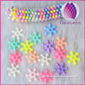 acrylic beads, DIY snow spacer beads acrylic beads plasti beads for children mixed colors